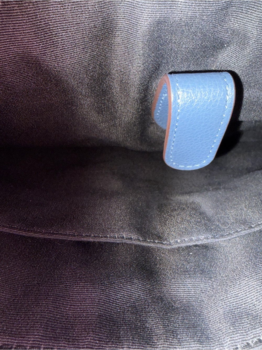Coach Charles Navy Blue Leather Messenger Bag - Picture 9 of 14